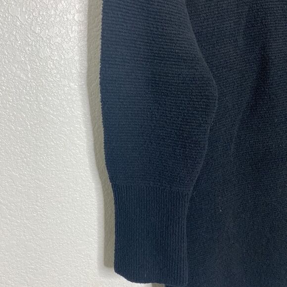 FREE PEOPLE Women’s Black Knitted Cotton/Nylon/Elastane Blend Oversized Sweater - Picture 4 of 9